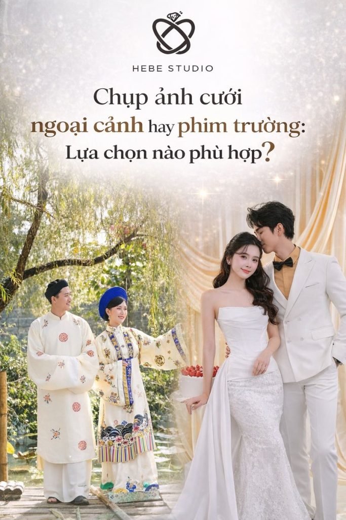 Chụp ảnh cưới ngoại cảnh hay phim trường: Lựa chọn nào phù hợp?