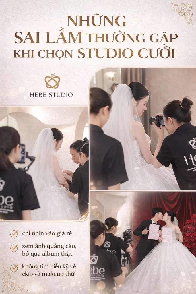 Những Sai Lầm Thường Gặp Khi Chọn Studio Cưới (Cô Dâu Chú Rể Nhất Định Phải Biết)