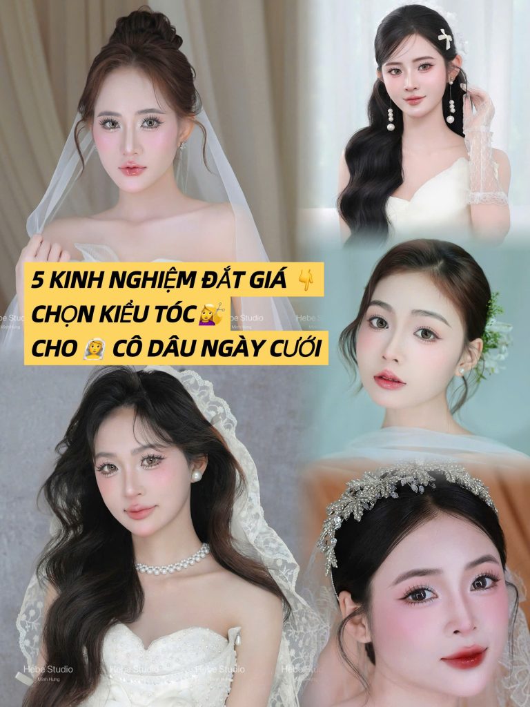 5 Kinh Nghiệm Đắt Giá Khi Chọn Kiểu Tóc Cho Cô Dâu Ngày Cưới – Bí Quyết Giúp Nàng Tỏa Sáng Hoàn Hảo